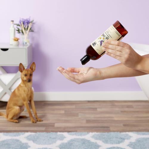 Light scented candles at home to freshen up the smell, but the owner should be careful, your dog may not be able to stand it.